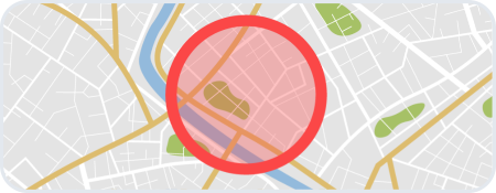 Mapka z okręgiem
